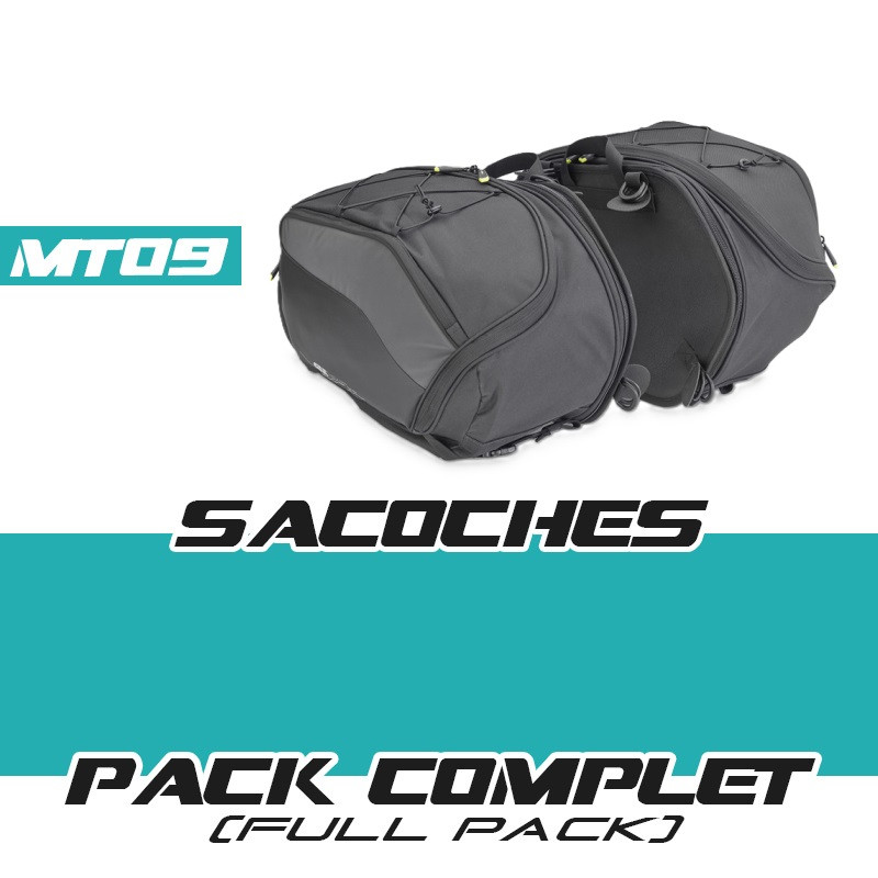 PACK-EA127B-TE2156 : Erweiterbares Seitentaschen-Set Givi Yamaha MT09