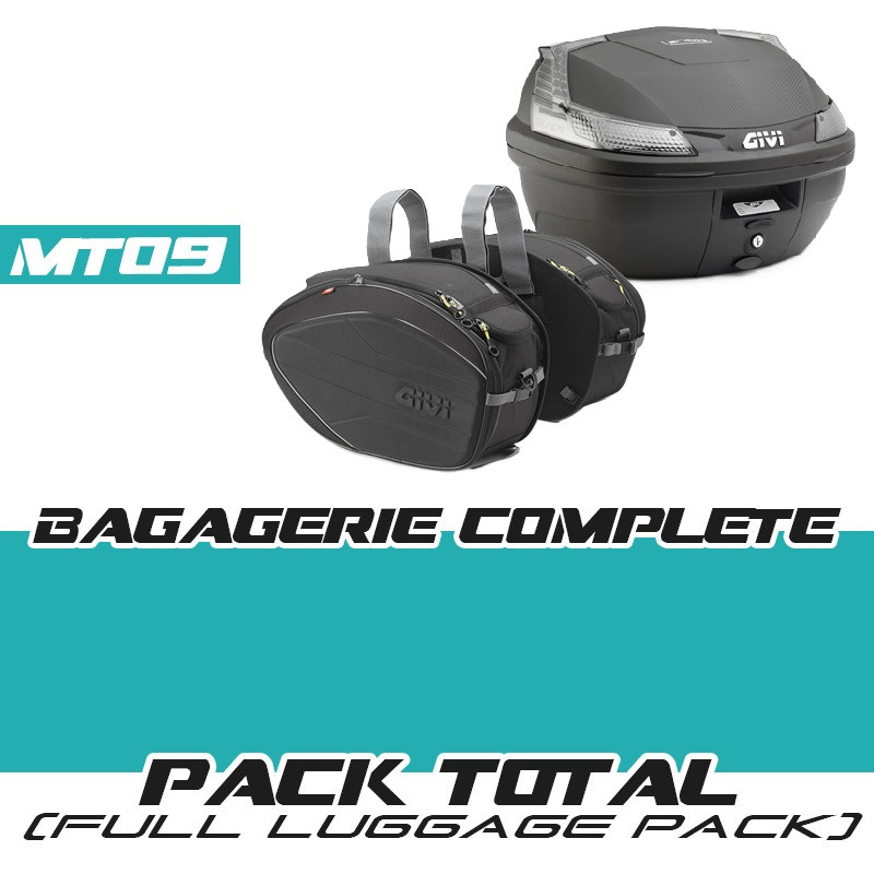 PACK-B37NT-EA100C : Pacchetto completo Givi top case B37 Blade + borse EA100C Yamaha MT09