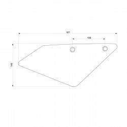 YMT9400-24+N400+N400 : copy of Kit support de numéro Trident Barracuda 2021-2022 Yamaha MT09