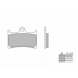 1036237-07YA23SA : Plaquettes de frein avant route Brembo Yamaha MT09