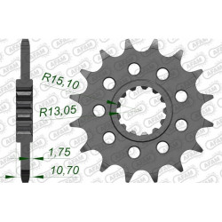 3040760-48013125 : Kit chaîne AFAM super-renforcée - couronne ultra-light Yamaha MT09