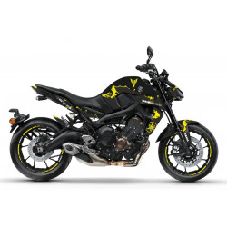 GRAF-JAUNE : copy of Stickers BurnOut Racing Yamaha MT09