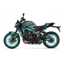PETRONAS-CYAN-GRIS : BurnOut Petronas Aufkleber Yamaha MT09