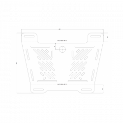 FS6100520001 : Estensione portapacchi piccolo Hepco-Becker Yamaha MT09