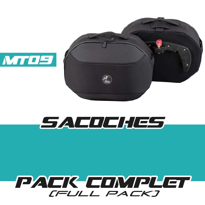 PACK2-STREET2020 : copy of Pack sacoches latérales Street 2020 2017-2020 Yamaha MT09