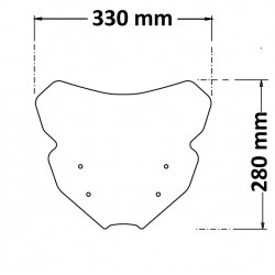 SC369 : Isotta high windshield Yamaha MT09