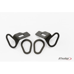 PACK1-SUP-PLAQUE-MT09 : Complete Puig License Plate Holder Kit 2017-2020 Yamaha MT09