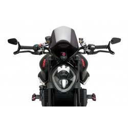 21440N+21441N+9583P : Brake and Clutch Lever Guards with Pro Puig Mirrors 2017-2020 Yamaha MT09