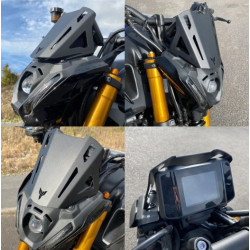 22161M : Pyramid Metal Fly Screen 2021-2023 Yamaha MT09
