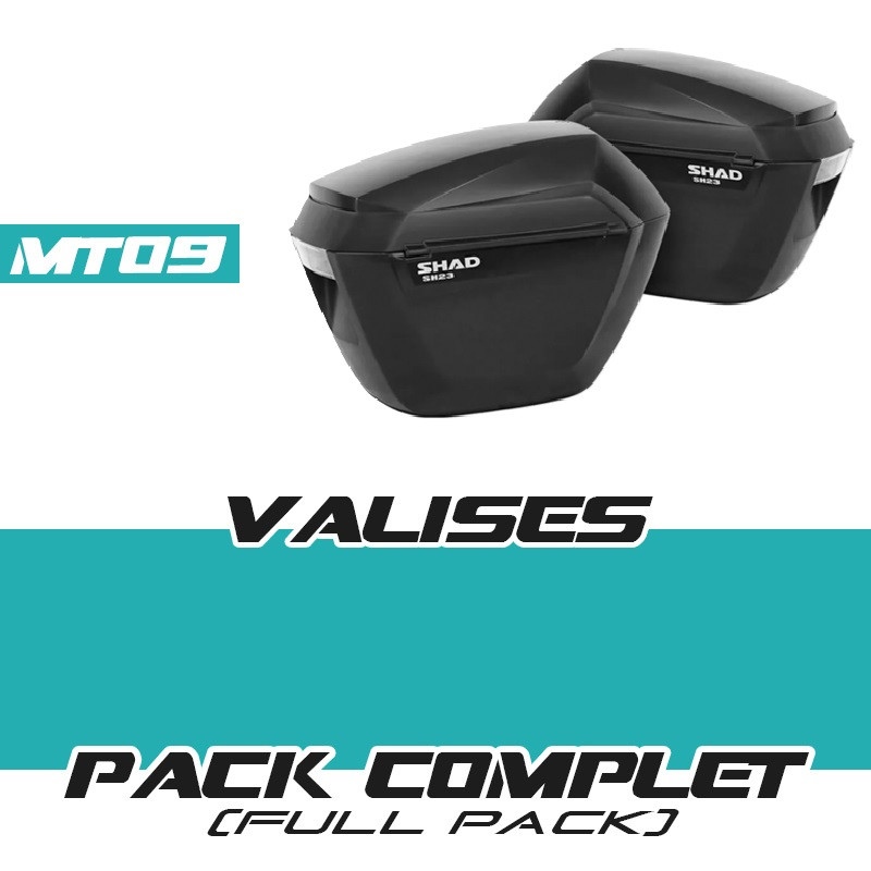 PACK2-SH23-MT09 : copy of Pack valises latérales Shad SH35 2017-2020 Yamaha MT09