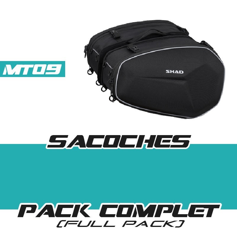 PACK1-E48-MT09 : copy of Pack sacoches latérales Hard Shell E48SR Shad 2021-2023 Yamaha MT09