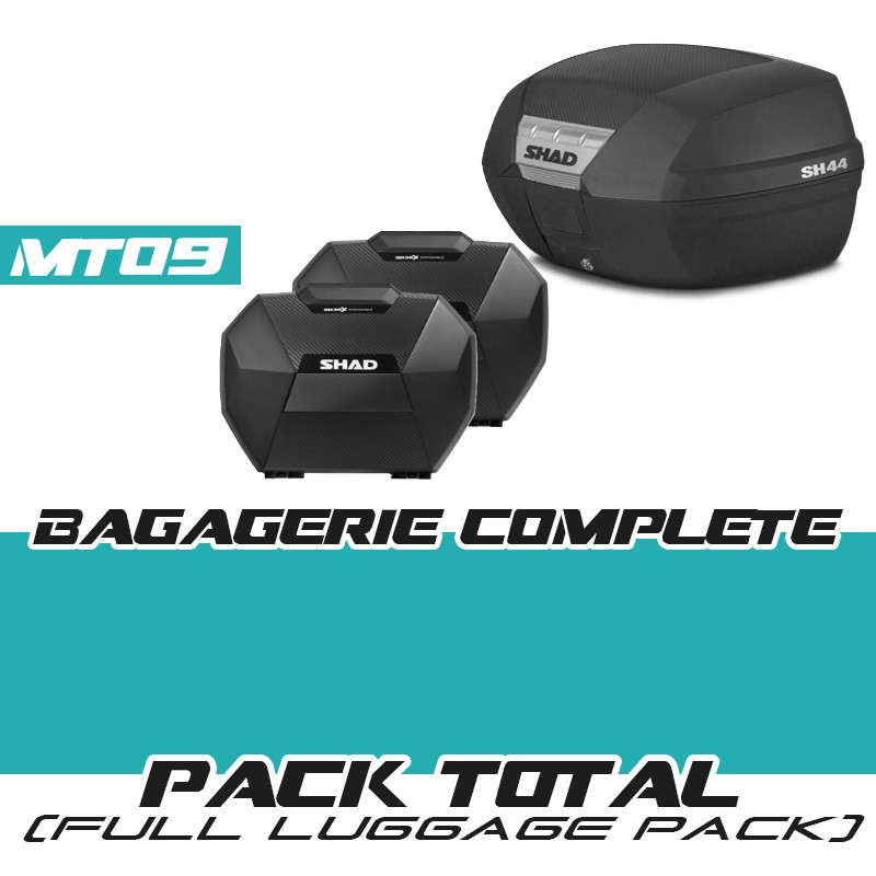 PACKCOMPLET2-SH44-SH38X-MT09 : Complete Pack Shad SH44+SH38X 2021-2023 Yamaha MT09