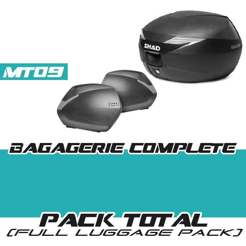 PACKCOMPLET1-SH39-SH36-MT09 : Complete Shad SH39+SH36 Pack 2017-2020 Yamaha MT09
