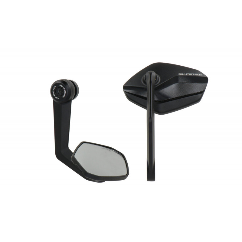 MIR.06.861.10000 : SW-Motech Handlebar End Mirrors 2017-2020 Yamaha MT09