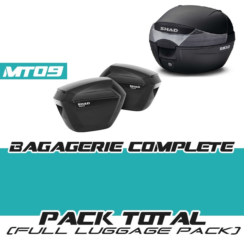 PACKCOMPLET2-SH33-SH23-MT09 : Complete Pack Shad SH33+SH23 2021-2023 Yamaha MT09
