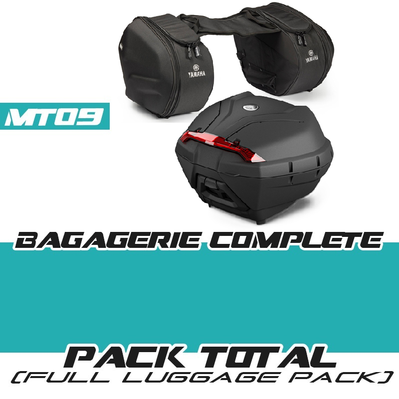 PACK-COMPLET34-2425 : Yamaha Topcase-Set 34 LT + Seitentaschen 2024-2025 Yamaha MT09